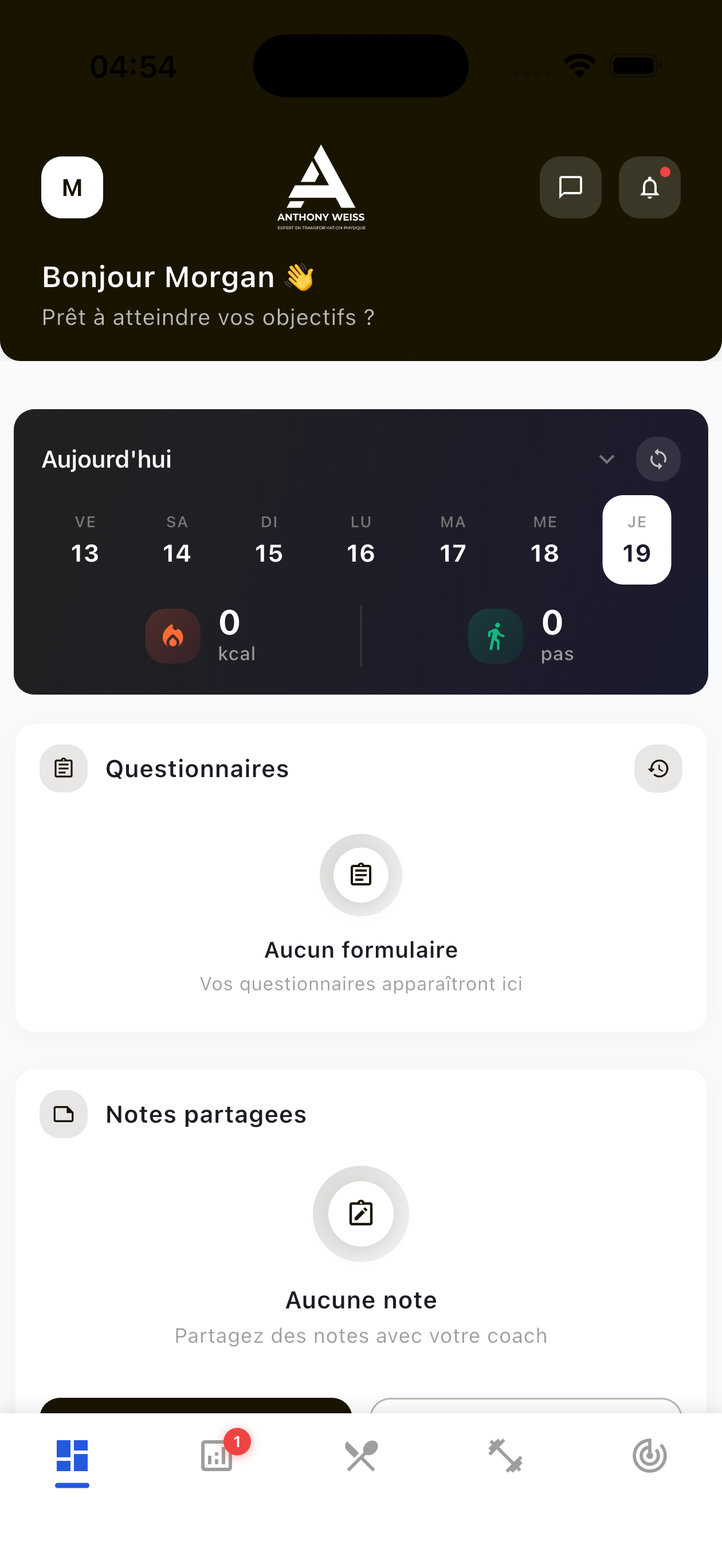 Bilan hebdomadaire