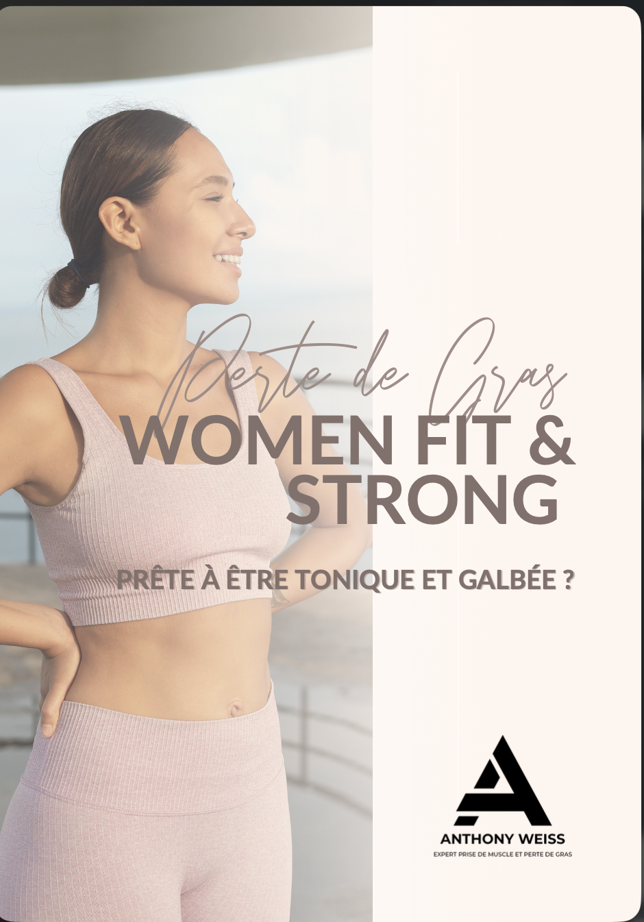 Programme Women Fit & Strong présenté sur tablette : perte de gras et corps tonique pour les femmes